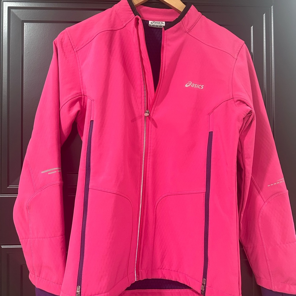 ASICS Bright Pink Full-Zip Utility Jacket